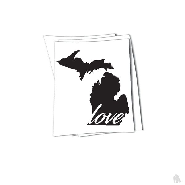 Michigan love sticker