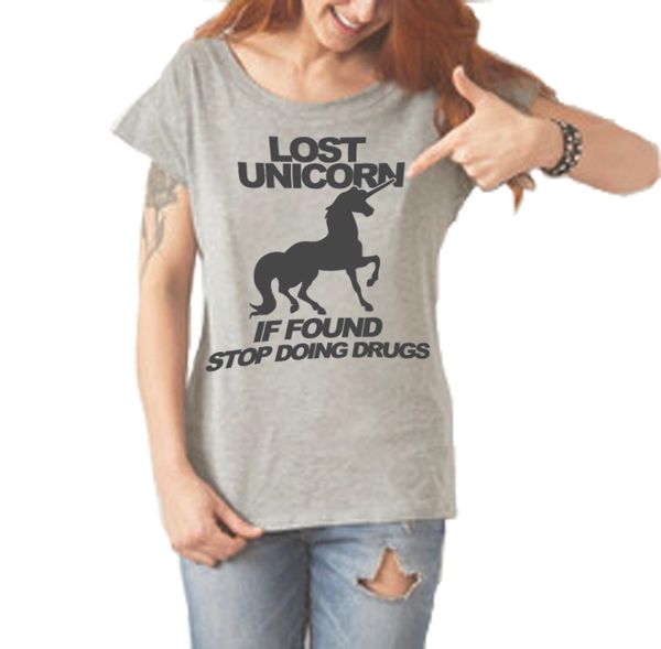 Lost unicorn ladies t-shirt