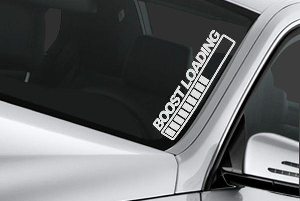 boost loading windshield banner sticker