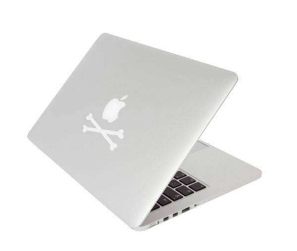 Macbook pro Cross bones decal