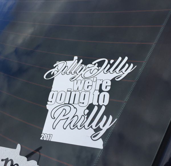 Dilly Dilly we're going to Philly! Minnesota vikings sticker