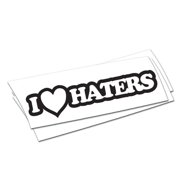 I heart Haters Sticker