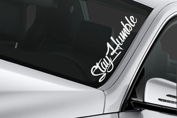 stay humble windshield banner sticker