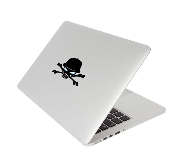 Macbook pro Skull decal "EYES LIGHT UP"