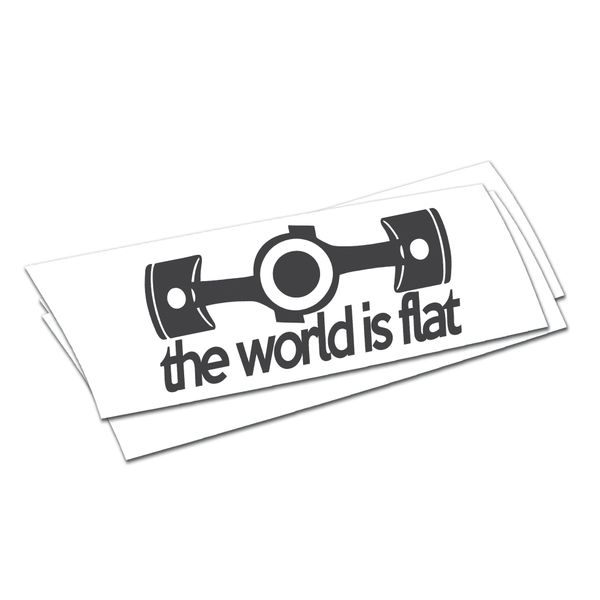 The world is flat Sticker
