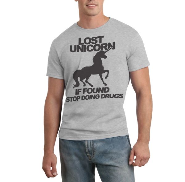 Lost unicorn mens t-shirt