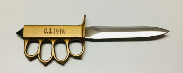 U.S. 1918 trench knife brass finish