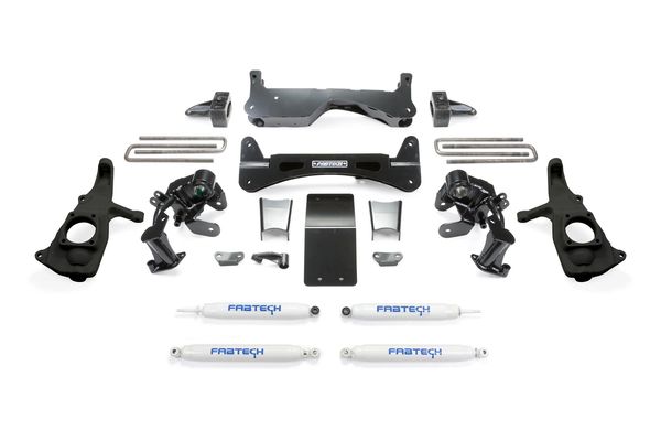 Fabtech 11-18 GM 2500HD/3500 6″ RTS SYSTEM W/ PERFORMANCE SHOCKS – K1051