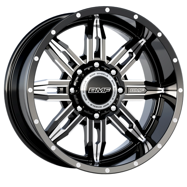 BMF Wheels Roulette 20x10 Black and milled