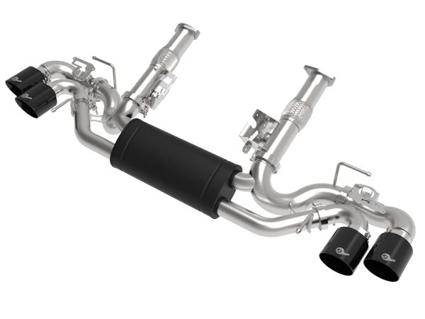 AFE MACH Force-Xp 304 Stainless Steel Cat-Back Exhaust w/ Muffler Black (w/ NPP)