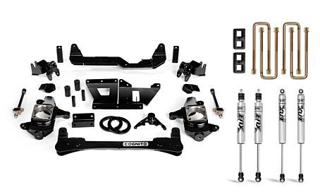 Cognito 4-Inch Standard Lift Kit With Fox PS 2.0 IFP Shocks For 01-10 Silverado/ Sierra 2500/3500 2WD/4WD Trucks
