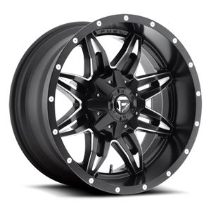 Fuel Off-Road D267 Lethal, Black Milled 20x10 8x170 -24mm offset 2005+Ford f250-350