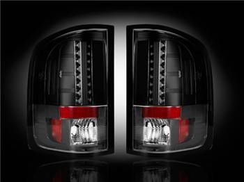 Recon Chevy Silverado 07-13 1500 & 2500 & 3500 GMC Sierra 07-14 (Dually only) LED TAIL LIGHTS - Smoked Lens