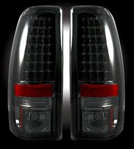 Recon Chevy Silverado & GMC Sierra 99-07 (Fits 2007 "Classic" Body Style Only) LED TAIL LIGHTS - Smoked Lens