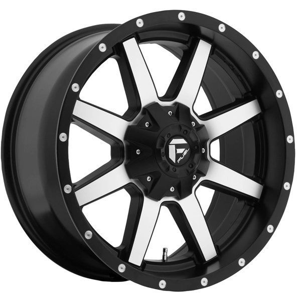 Fuel Off-Road Maverick D537 Black Machined 20x9 8x180 2011-2015 GM Duramax +01 offset