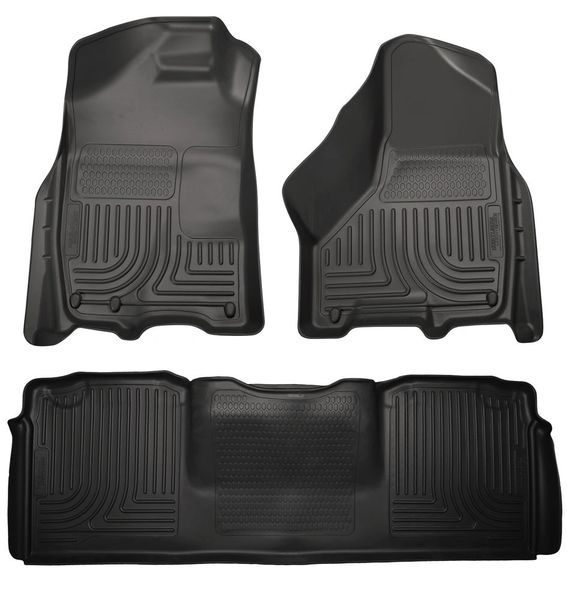 Husky Liners 2010-2016 Ram Mega Cab Front & 2nd Seat Floor Liners Black