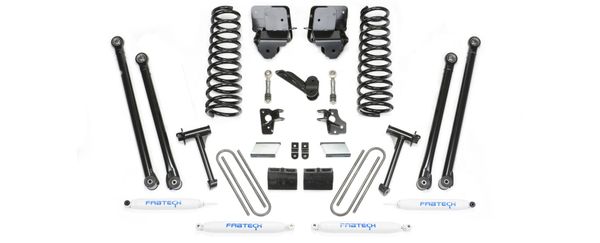 Fabtech6" Long Arm System w/ Performance Shocks - 2009-13 Dodge/Ram 2500/3500 4WD Diesel w/ Auto Trans Only