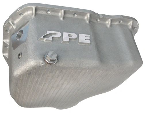 PPE High Capacity Cast Aluminum Oil Pan - '01-'10 GM 6.6L - RAW