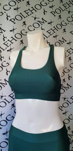 British racing green colourz racer top