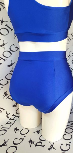 royal blue high waisted pants