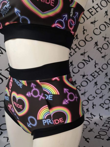 Neon pride (full) high waisted fitted pant