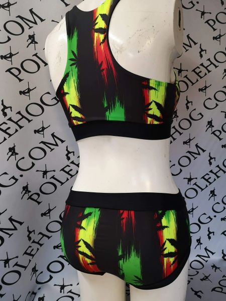 Jamaican vibes racer back top