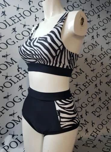zebra 🦓 (side) high waisted fitted pant