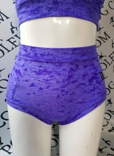 Uv purple velvet (full) high waisted panel pant