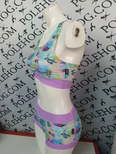 Lilac dino racer back top