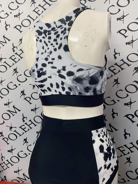 Dalmatian (side) high waisted fitted pant