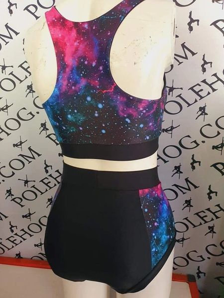 Galaxy (side) high waisted fitted pant