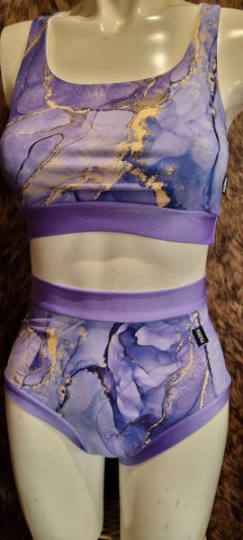 Lilac Ethereal (full) high waisted fitted pant