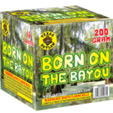 KaBoom Fireworks 200 gram cake born on the bayou