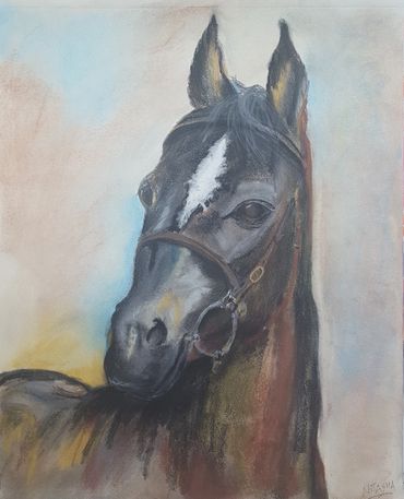 animal art; animal paintings; wall art; wall decor; decor ideas; horse; horse painting