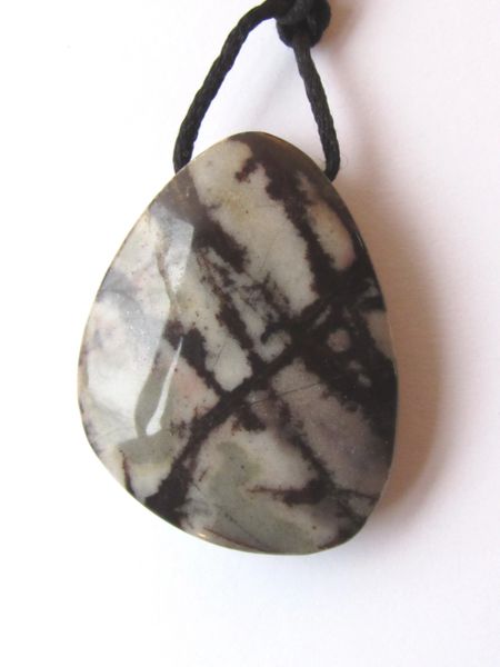 Gemstone PENDANT Handcut Outback Jasper 37x28mm Side Drilled Quality Jewelry Making Necklace