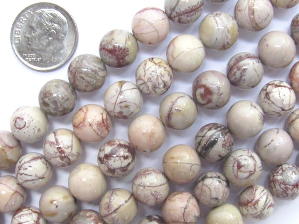 Willow RHYOLITE BEADS 10mm Round 42 pc 16 "strand Natural Quality Grade Gemstone multicolor