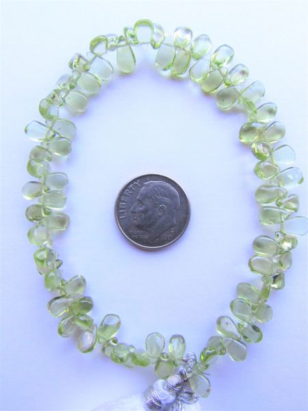 PERIDOT Pendants Smooth 7x5mm Top Drilled from the side Quality Grade Natural Light Green Gemstone making jewelry supply