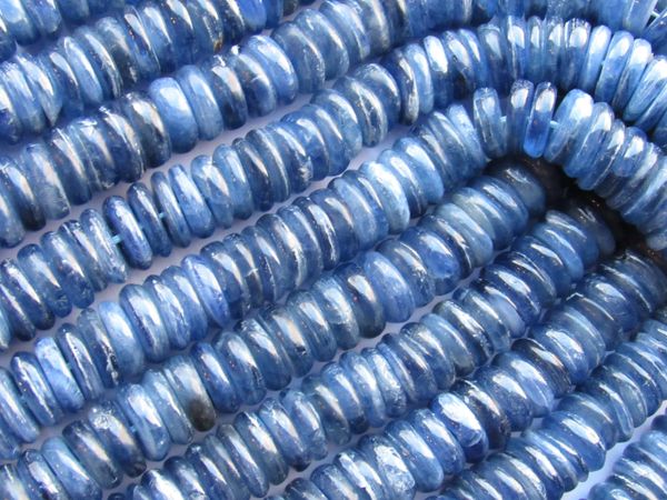 Bead Supply Blue KYANITE BEADS 12mm Rondelle A Grade for making jewelry