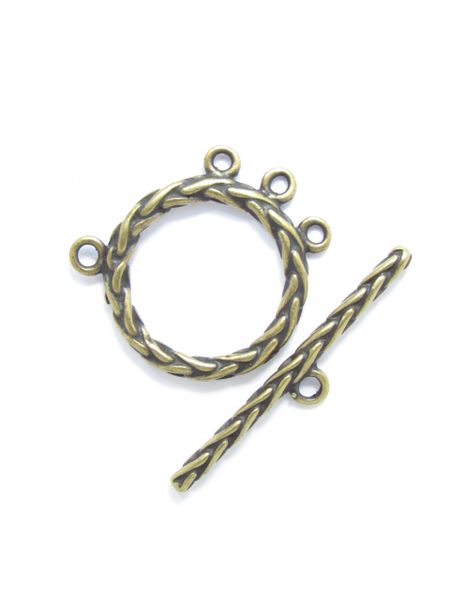 Toggle CLASP 30mm Bar multi strand Antique BRASS JBB Findings quality findings for making jewelry