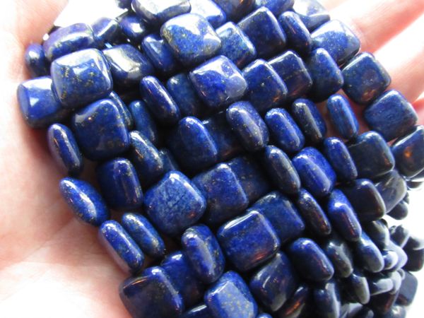 Jewelry making Supplies Genuine LAPIS Lazuli BEADS 12mm Square A Grade Natural bulk gemstone bead lot
