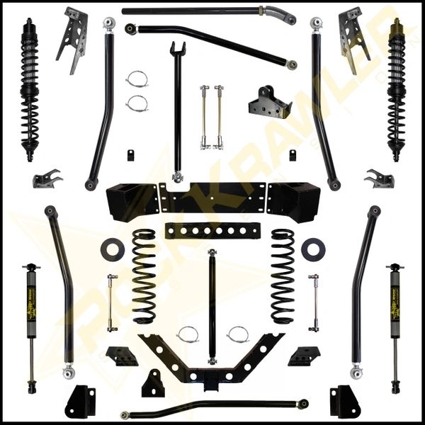 Rock Krawler JK 5.5" X Factor Plus Comp Coil Over Long Arm Lift Kit 07
