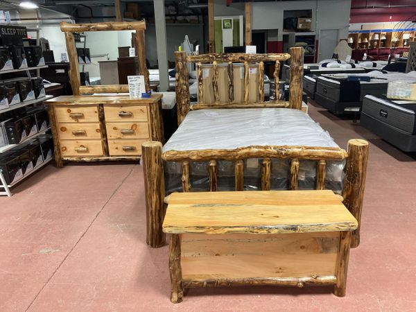 Amish Log Bedroom
