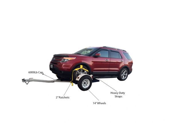 Car Tow Dolly with Swivel pan | Tow Smart Trailers: Car Tow dolly ...