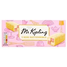 Mini Battenburg Cakes (5). Expected to be back in stock by June 6th 2023