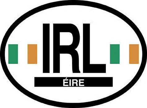 Ireland Oval Sticker
