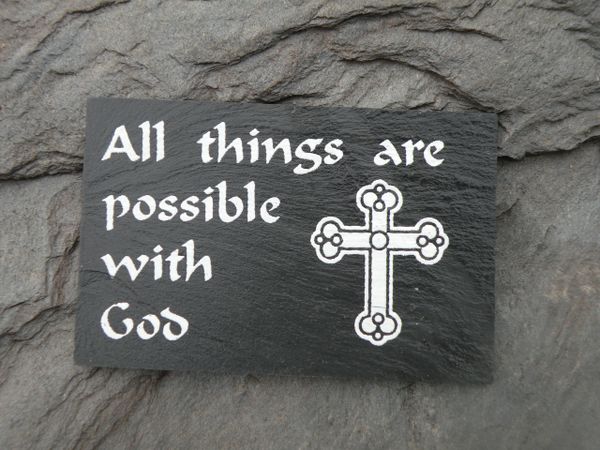 ALL THINGS ARE POSSIBLE WITH GOD