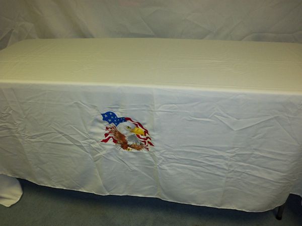 American Flag Double Eagle Tablecloth