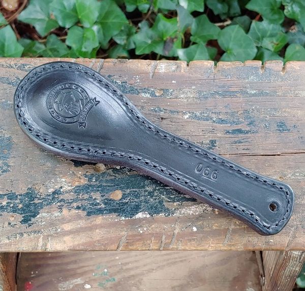 Jou Fuu Survival Spoon XL Short, Navy Blue Alligator w/Black stitching