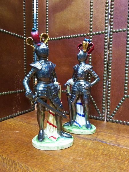 Lot - Andrea Sadek Ceramic Knight Figurine