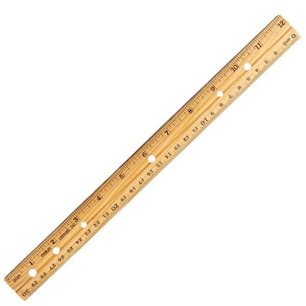 Center Groove 12 Wood Ruler